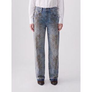 Liu Jo Women Floral Print Wide-Leg Cotton Denim Jeans Liu Jo